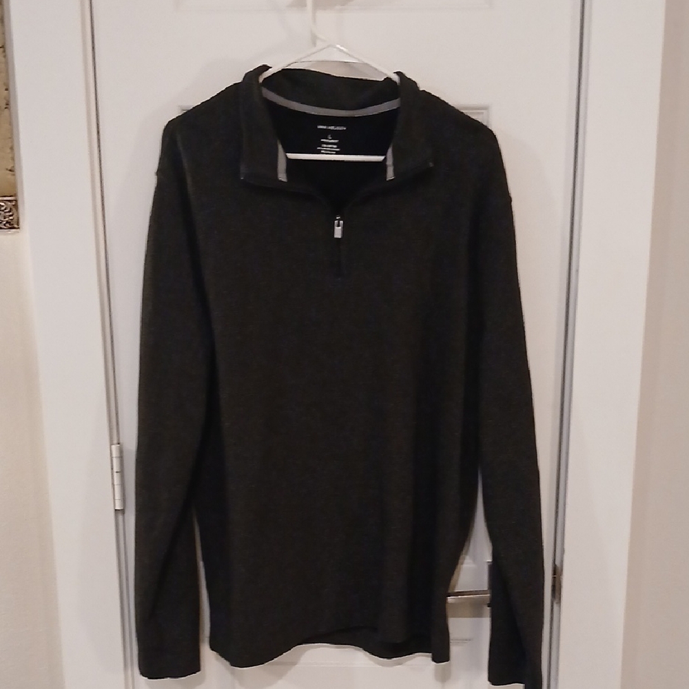 Van Heusen Men's Dark Gray Zip-Up Sweater